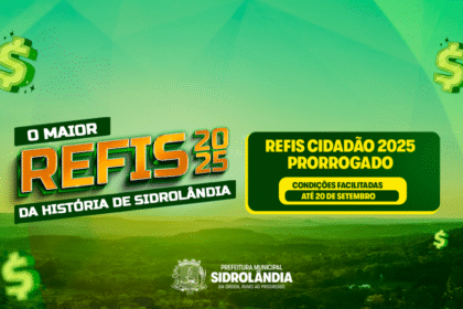 Prefeitura prorroga prazo do REFIS Cidadão 2025 até setembro