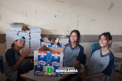 Alunos da Escola Leonida La Rosa Balbuena produzem casinhas sustentáveis para cães em situação de abandono