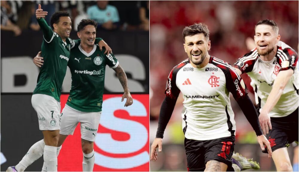 Flamengo e palmeiras enfrentam  rivais do Z4 na luta pelo topo do campeonato brasileiro