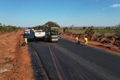 A nova pavimentação na rodovia MS-338 vai integrar municípios e ampliar escoamento da produção