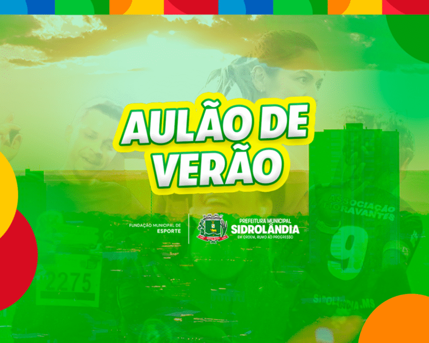 Aulão de Verão leva atividade física e bem-estar a diferentes regiões de Sidrolândia
