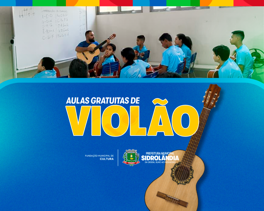 Fundação de Cultura anuncia aulas gratuitas de violão para crianças e adolescentes