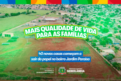 Sidrolândia amplia acesso à moradia e inicia marcação de arruamento para novas casas habitacionais