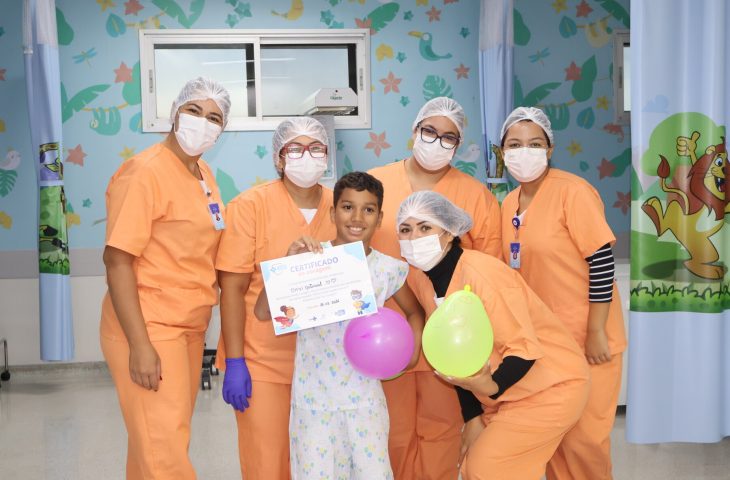 HR de Dourados transforma alta hospitalar em momento de celebração para crianças da pediatria