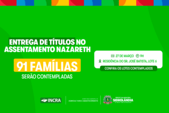 Famílias do assentamento Nazareth recebem títulos definitivos nesta sexta-feira (27) em Sidrolândia