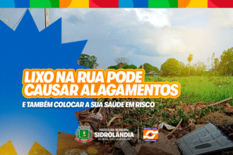 Descarte irregular de lixo nas ruas pode causar alagamentos e prejudicar a saúde em Sidrolândia