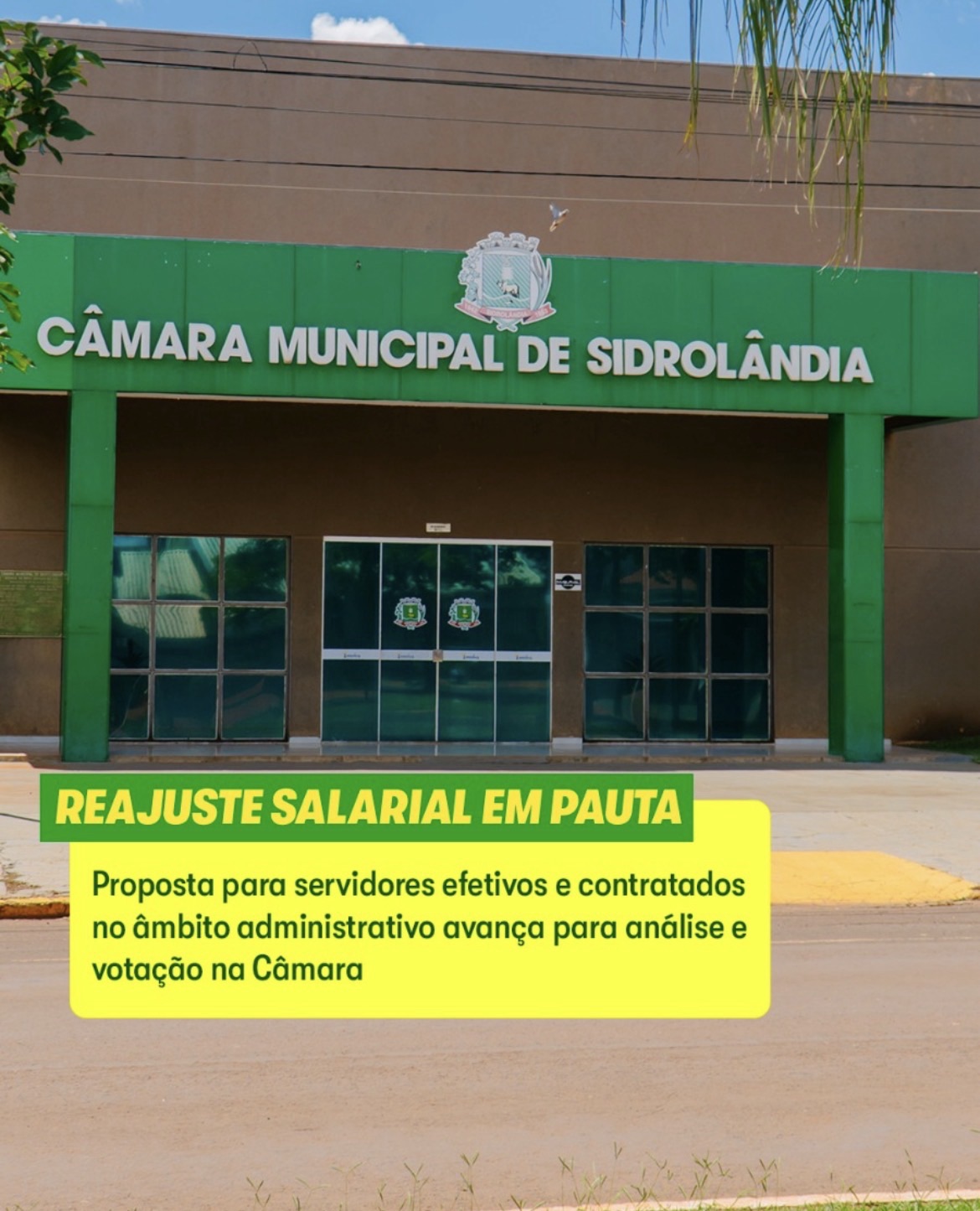 Prefeitura de Sidrolândia encaminha proposta de reajuste salarial para servidores efetivos e contratados
