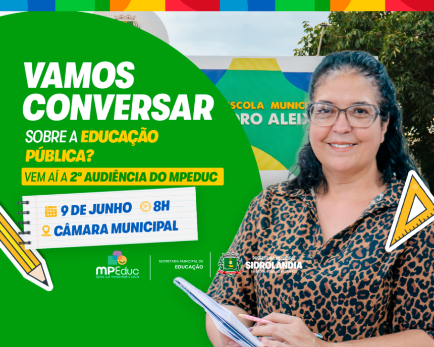 Segunda audiência pública do MPEduc sobre educação básica em Sidrolândia acontece nesta terça dia 09