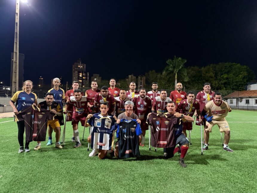 Apoio da Sanesul fortalece projeto que une inclusão e alto rendimento no futebol de amputados