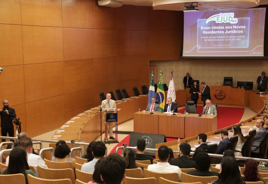 TJMS recebe novos residentes jurídicos e inicia jornada de formação profissional
